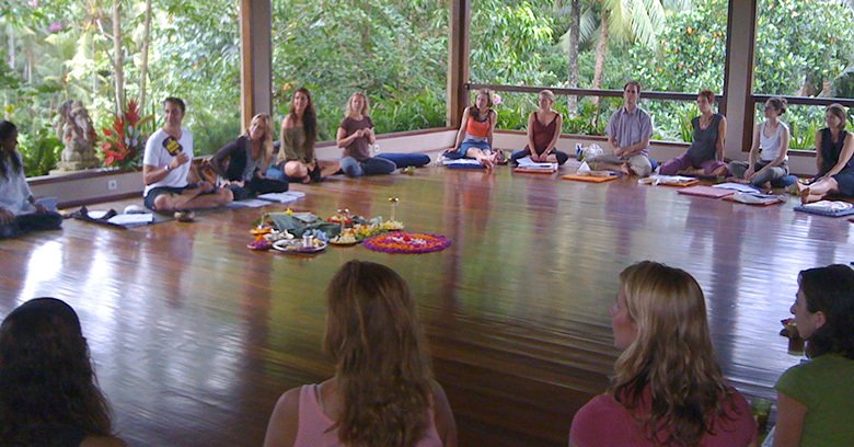 Archive Photograph From The Early Days Of The Yoga Barn In Ubud, Bali