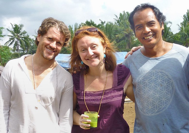 Archive photograph from the first yoga teacher training at The Yoga Barn in Bali.